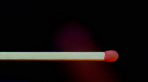 Burning Match And Flame Stock Footage 68786160
