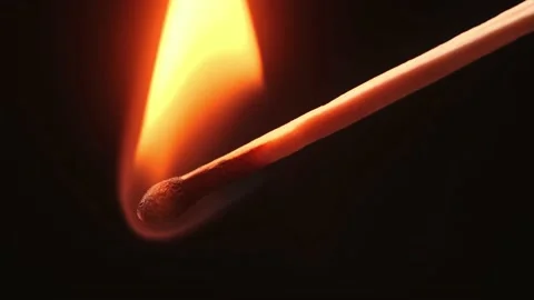 Burning  match Stock Footage 152664797