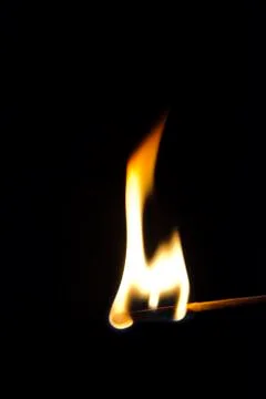Burning match Stock Photos