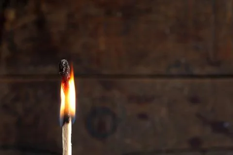 Burning match Stock Photos