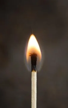 Burning match Stock Photos
