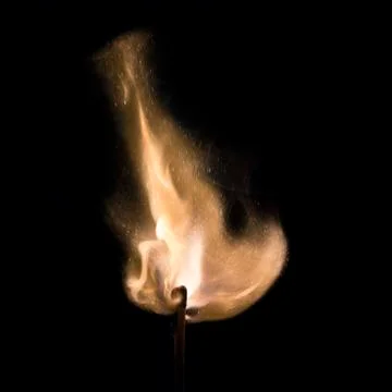 Burning match Stock Photos
