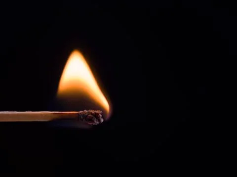 Burning match Stock Photos