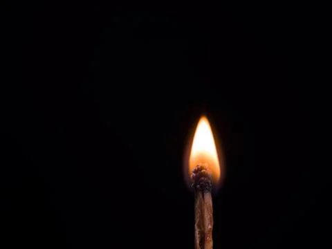 Burning match Stock Photos