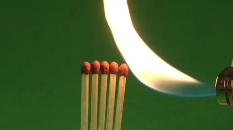 Burning Matches Stock Footage 9749293