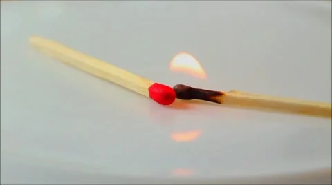 Burning matches Stock Footage 44766065