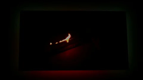 Burning of matches, installation Stock Footage 75613173