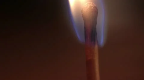 Burning matches [Macro] Stock Footage 21655523