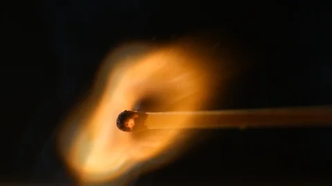 Burning matchstick Video stock 124134982
