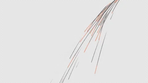 Burning meteor shower falling with trans... | Stock Video | Pond5