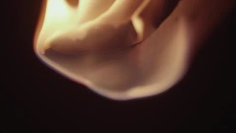 Burning Note in Dark Stock Footage 263884665