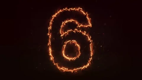 Burning Number. Fire number 1-100 number animation Stock Footage 286735354