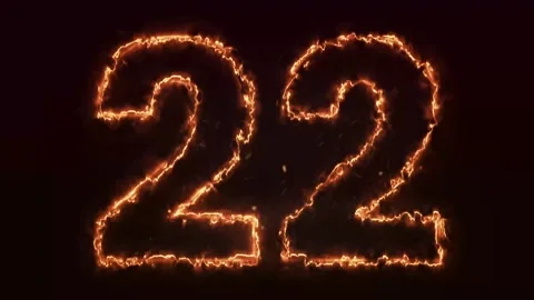 Burning Number. Fire number 1-100 number animation Stock Footage 286735500