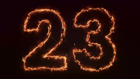 Burning Number. Fire number 1-100 number animation Stock Footage 286735513