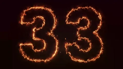 Burning Number. Fire number 1-100 number animation Stock Footage 286735680