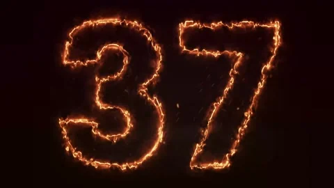 Burning Number. Fire number 1-100 number animation Stock Footage 286735725
