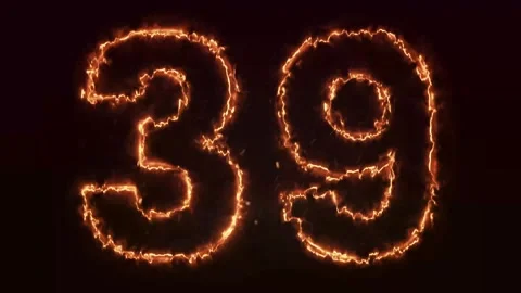 Burning Number. Fire number 1-100 number animation Stock Footage 286735787