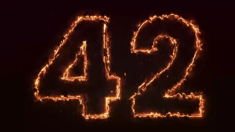 Burning Number. Fire number 1-100 number animation Stock Footage 286735840