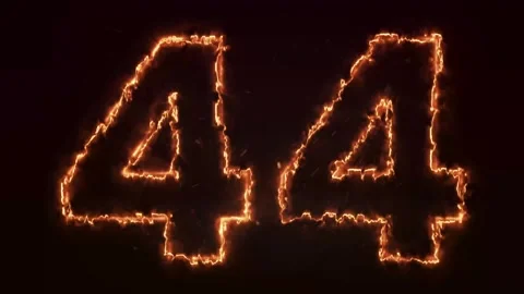 Burning Number. Fire number 1-100 number animation Stock Footage 286735900