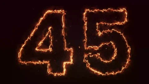 Burning Number. Fire number 1-100 number animation Stock Footage 286735901