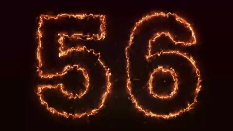 Burning Number. Fire number 1-100 number animation Stock Footage 288005387