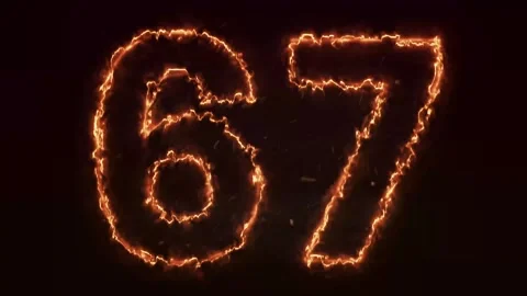 Burning Number. Fire number 1-100 number animation Stock Footage 288005455