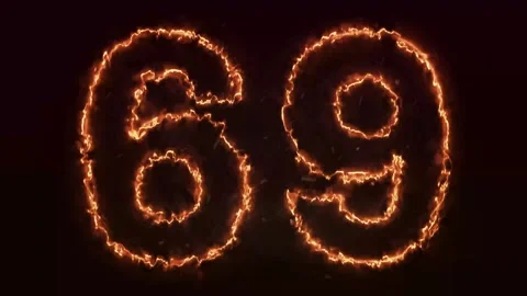 Burning Number. Fire number 1-100 number animation Stock Footage 288005474