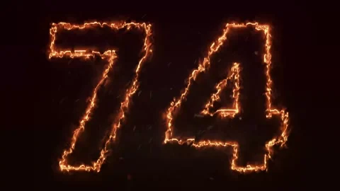 Burning Number. Fire number 1-100 number animation Stock Footage 288005503