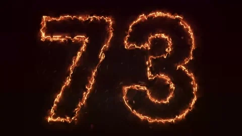 Burning Number. Fire number 1-100 number animation Stock Footage 288005504