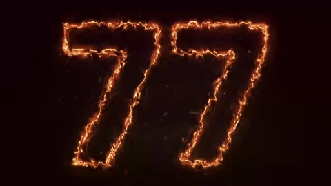 Burning Number. Fire number 1-100 number animation Stock Footage 288005523