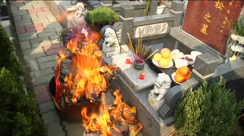 Burning offerings Stock Footage 342647