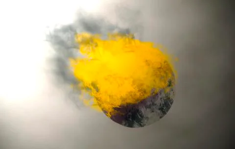 The burning Orb Stock Illustration