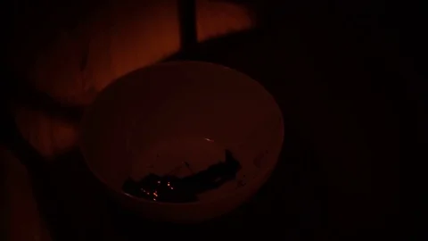 Burning page from a book Stock Footage 77234133