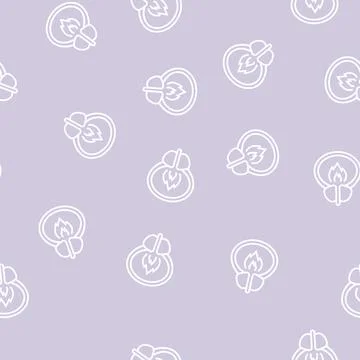 Burning pain bladder line seamless pattern Stock Illustration
