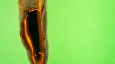 Burning paper on the black screen background. Stock Footage 49397023