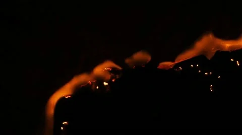 Burning paper Stock Footage
