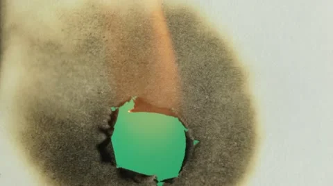 Burning paper Stock Footage 12651055