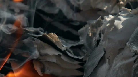 Burning paper Video stock 59575071