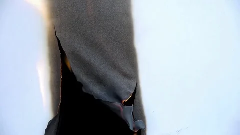 Burning Paper Stock Footage 75396065