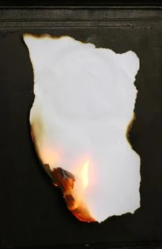 Burning paper Stock Photos