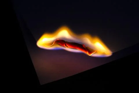 Burning Paper Stock Photos