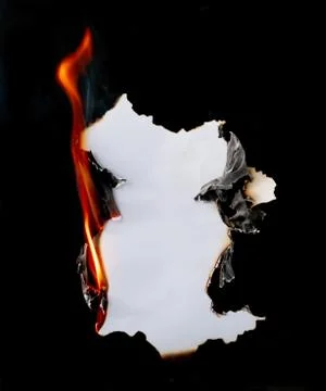 Burning paper 스톡 사진