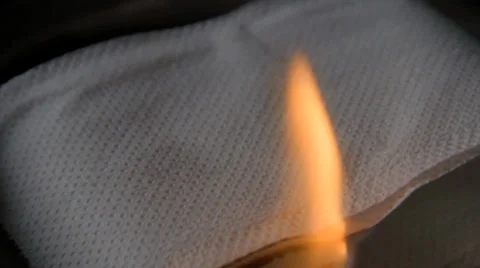 Burning paper slow motion Stock Footage 37559462