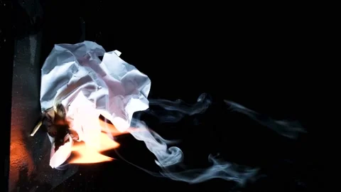 Burning Paper (Vertically) 스톡 동영상 180572897