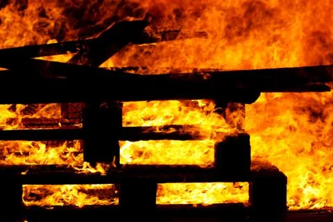 Burning pellets Stock-Fotos