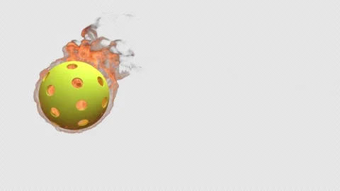 Burning Pickleball Transition Stock Footage 265751441