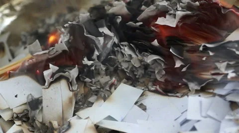 Burning Pieces of Paper 2 Видео 33557587