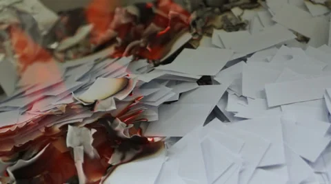 Burning Pieces of Paper Видео 33549488