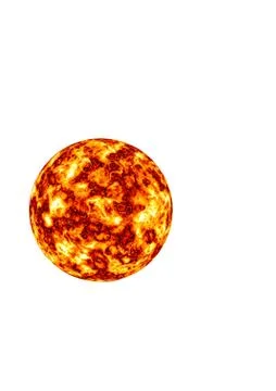 Burning planet Stock Illustration