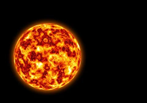 Burning planet Stock Illustration
